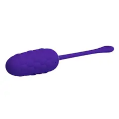 PRETTY LOVE - Huevo Vibrador Silicona Mujer Marina Super Suave Morado Carga USB