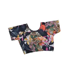 GENERICO - Crop Top Deportivo Manga Corta