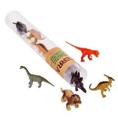 TERRA - Set de 08 mini dinosaurios prehistóricos en tubo