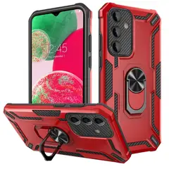 GENERICO - Funda para Oppo Reno 12 F Holder Parante + Anillo Rojo
