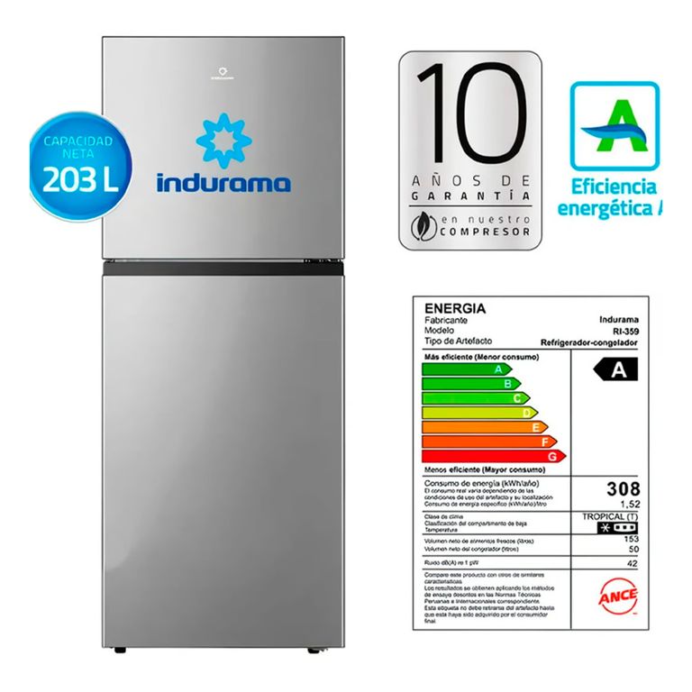 Refrigeradora de 203 litros RI-359