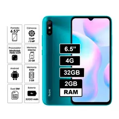 Celular Redmi 9A 32 GB 2 GB RAM VERDE