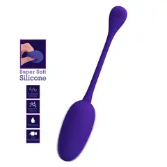 PRETTY LOVE - Huevo Vibrador Silicona Mujer Knucker Super Suave Morado Carga USB