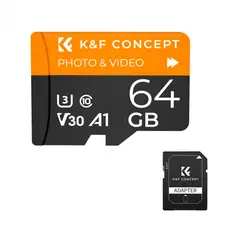 K&F CONCEPT - Memoria Micro SD 64GB R95MB - W45MB