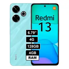 XIAOMI - Celular Redmi 13 128GB, 4GB RAM, VERDE