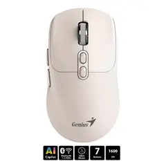 GENIUS - MOUSE NX-8080S DUAL WIRELESSBLUETOOTH SILENT 7-MILK TEA