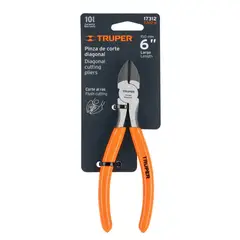 TRUPER - Alicate De Corte Diagonal De 6 Pulgadas Mango Pvc 17312