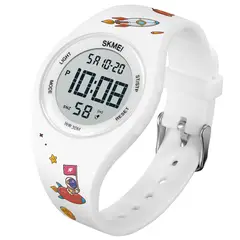 SKMEI - Reloj 1865 Blanco OSO para niños correa silicona