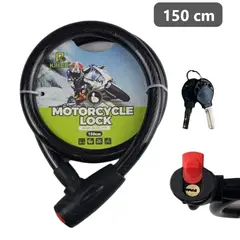 GENERICO - Cadena con cerradura portátil 150cm grueso