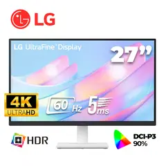 LG - MONITOR 27US500-W PLANO 27” UHD 4K IPS