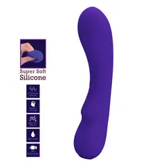 PRETTY LOVE - Vibrador Mujer Punto G Silicona Matt Super Suave Morado Carga USB
