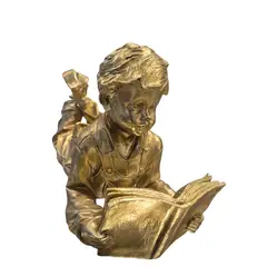 GENERICO - Figura Decorativa de Niño Leyendo