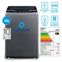 INDURAMA - Lavadora Inverter 19Kg Inox
