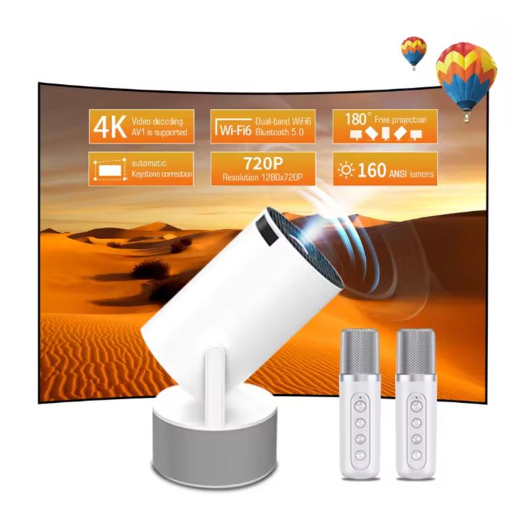 ULTRA PROYECTOR HD DE ALTA RESOLUCION CON MICROFONO KARAOKE