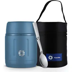 FJBOTTLE - - Termo para almuerzo 500ml de acero inoxidable - Azul Claro