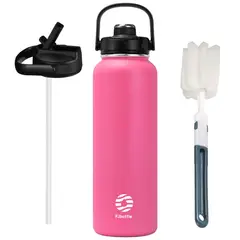 FJBOTTLE - - Botella de acero con tapa de tritán 1200ml - Rosa