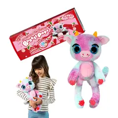 BOING TOYS - Peluche Bubble Pops Cherry Moo Cow Grande 45 cm