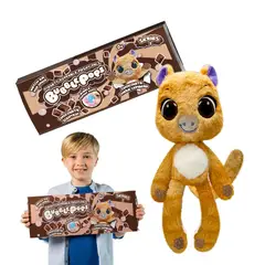 BOING TOYS - Peluche Bubble Pops Chocolate Charm Capibara Grande 45 cm