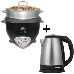 PRIMA - Olla Arrocera con Sofrito y Vaporera de 18L+Hervidor 18L IMACO