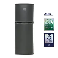 ELECTROLUX - REFRIGERADORA 308 LITROS TOP MOUNT GRIS ERT45G2HQI