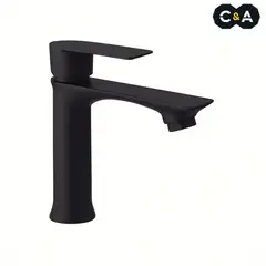 C&A - Llave para lavatorio Pesado Negro Mate