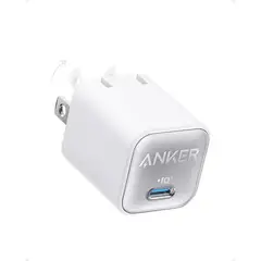 ANKER - Wall Charger 30 Watts - USB-C Ports - iQ3 - plegable PPS Fast Ch