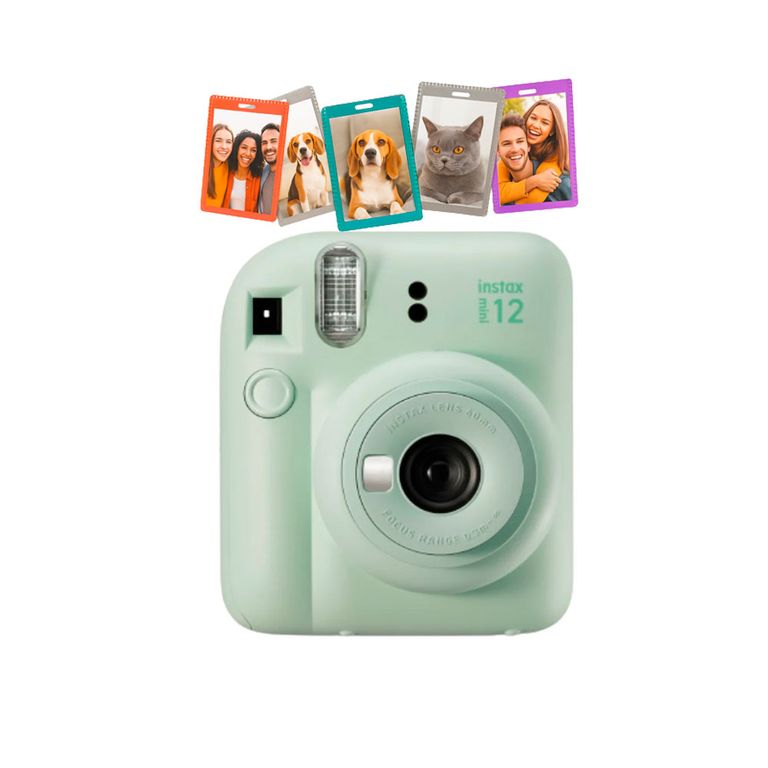 Camara Instax Mini 12 Verde +5Portafotos+Marco