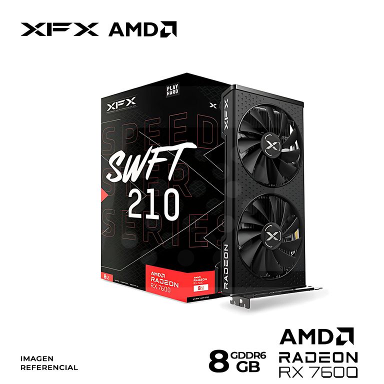 TARJETA DE VIDEO SWFT 210 RX 7600 8GB GDDR6