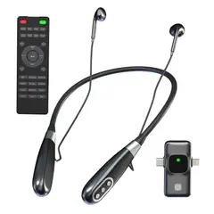 GENERICO - Auriculares Inalámbricos con Micrófono y Tarjeta de Sonido USB