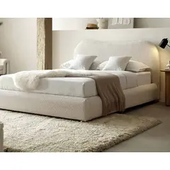 GENERICO - CAMA KING SIZE BOUCLE  ELEGANCIA CONFORT Y ESTILO MODERNO