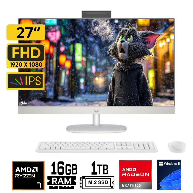 All in One CR0278LA Ryzen 7 7730U Ram 16GB SSD 1TB 27" FHD Windows 11 pro