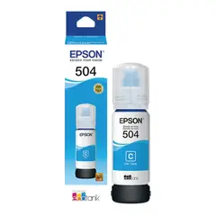 EPSON - Botella de Tinta T504 Cyan Original