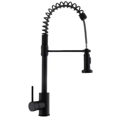 FRATELLI - MEZCLADORA MONOCOMANDO PARA COCINA EXTRAÍBLE NEGRO NAVARRA-1