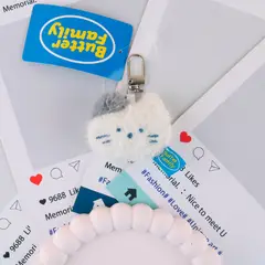 DISEÑO ORIGINAL - Llavero Milk Cat Head Butter Family