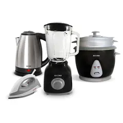 RECORD - Combo Caja Mágica Licuadora Arrocera Plancha y Hervidor