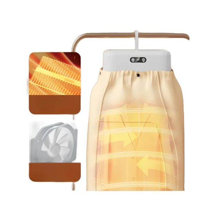 SECADORA ELECTRICA PLEGABLE RETRACTIL 660W - HASTA 9 COLGADORES