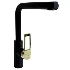 FRATELLI - MEZCLADORA MONOCOMANDO DE COCINA SEXY SOUL BRONCE NEGRO CON DORADO