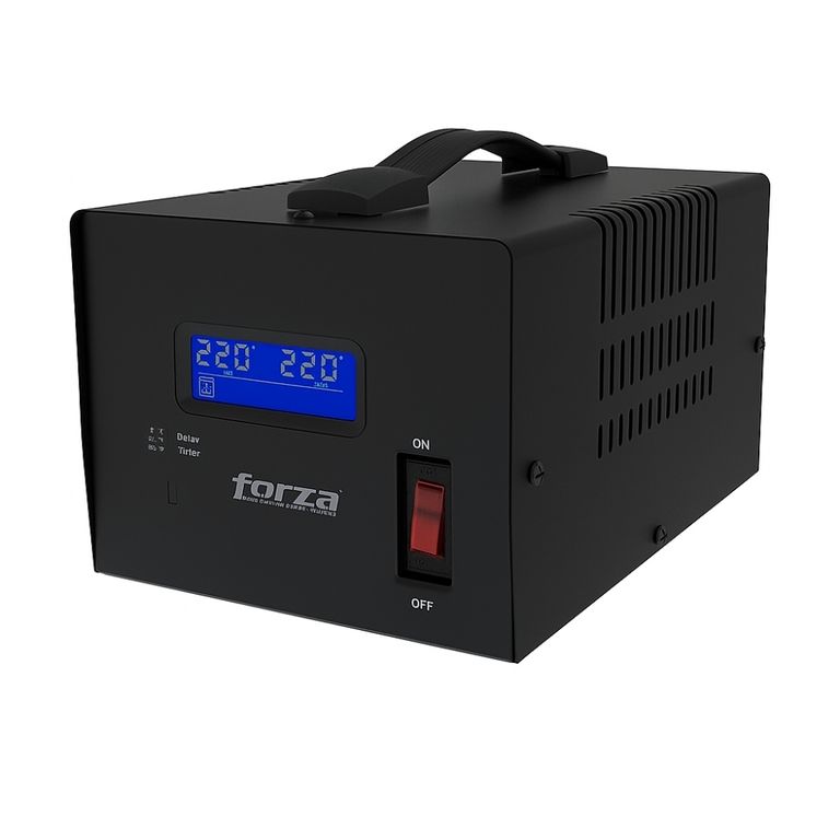 Regulador Automático De Voltaje 6000 Va, 3 Salidas, Externo, Ac 220 V, Protección Ef