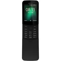 NOKIA - 8110 Desbloqueado, 512Mb Ram, 4Gb Almacenamiento, Pantalla 2.45" - Color Negro Elega