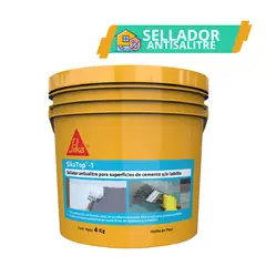 SIKA - Sellador Antisalitre para superficies de Cemento Top 1 Gris x 4kg