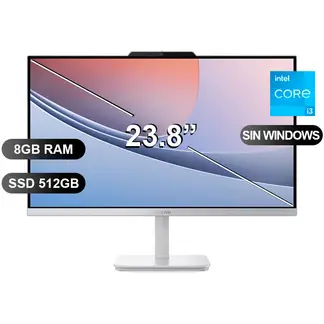 HP - AIO LENOVO A100 I3-N305 8GB RAM 512GB SSD 23,8 SIN WINDOWS F0J6002NLD