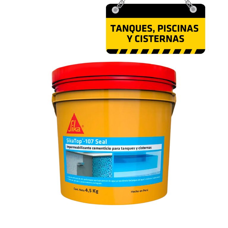 Impermeabilizante para tanques Sikatop 107 SEAL PER x 4.5Kg