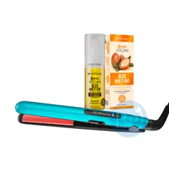 REMINGTON - Combo Alisadora Ceramic Colors S1520 y Óleo ARGAN Be Natural