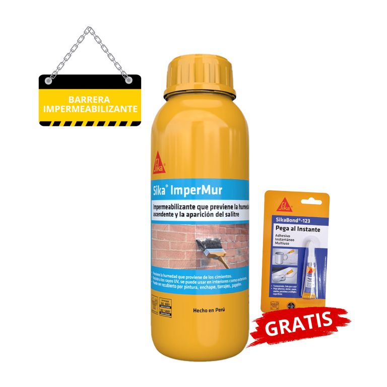 Resina contra la humedad Impermur y Salitre x1L GratisSikabond123