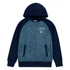 LEVIS - Polera para Niño Trompe Loeil Denim Hoodie