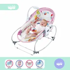 BABY - Silla Mecedora 6 en 1 Musical Rosada