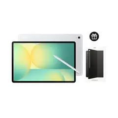 SAMSUNG - Tablet Galaxy Tab S10 FE+ 128GB Silver + Cover Teclado