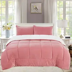 CASATEX - Edredón Queen Piel de Ángel con Sherpa Premium + Juego de Sábanas