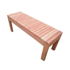 START FG - Banca de Madera Huaruro 120cm Color Caramelo Jardín