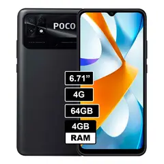 XIAOMI - Celular Poco C40 64 GB 4 GB RAM NEGRO